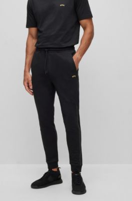 boss bodywear logo cuffed joggers