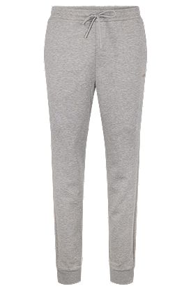 Cotton-blend tracksuit bottoms with grid artwork