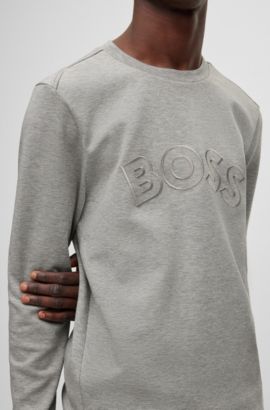Boss Green Hugo Boss Salbo Light Grey Sweatshirt 50324769