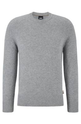 Hugo Boss Crew-neck Sweater In Responsible Cashmere