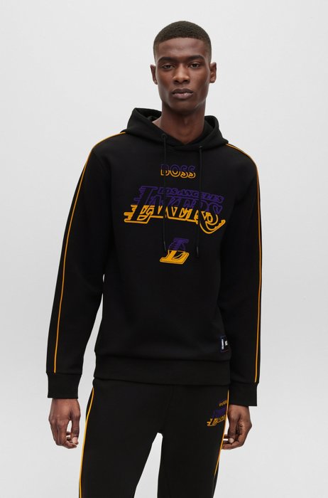 BOSS & NBA Kapuzen-Sweatshirt aus Baumwoll-Mix , NBA Lakers