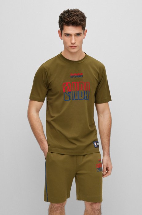 BOSS & NBA T-shirt in cotone elasticizzato, NBA Generic