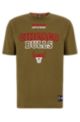 BOSS & NBA T-shirt in cotone elasticizzato, NBA Bulls