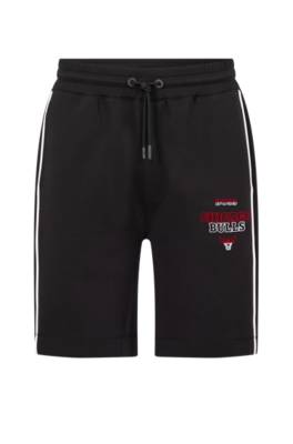 Hugo Boss & Nba Cotton-blend Shorts In Black