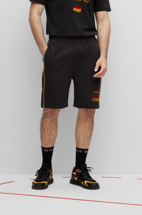 BOSS & NBA cotton-blend shorts, NBA MIAMI HEAT