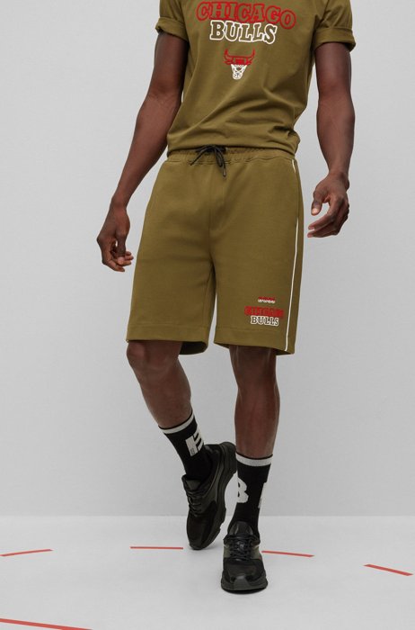 BOSS & NBA Shorts aus Baumwoll-Mix, NBA Bulls