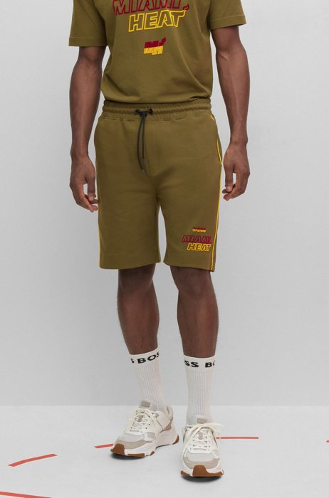 BOSS & NBA cotton-blend shorts, NBA MIAMI HEAT