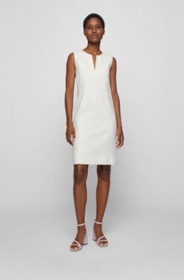 hugo boss dress white