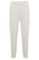 Regular-fit tracksuit bottoms in organic cotton , White