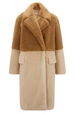 next camel teddy coat