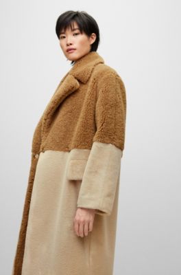 long length teddy coat