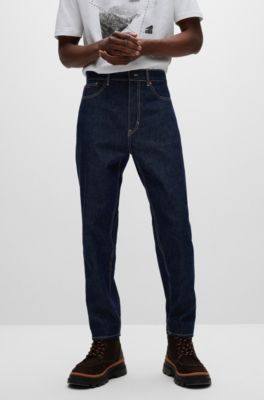 HUGO BOSS Uomo Abbigliamento Pantaloni e jeans Jeans Jeans affosulati Jeans con fit affusolato in denim rigido 