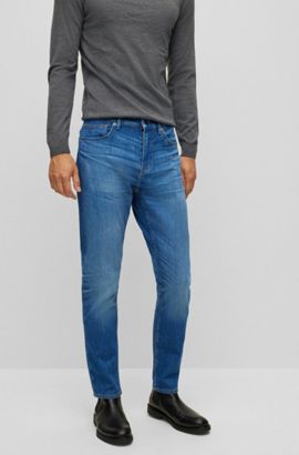 Wat mensen betreft hospita Trunk bibliotheek BOSS - Extra-slim-fit jeans in blue supreme-movement denim