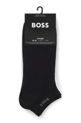 Calze alla caviglia in confezione da cinque , Bianco / Nero