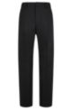 Relaxed-fit trousers in a performance-stretch wool blend, Black