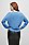 BOSS 博斯宽松版型经典条纹负责任羊绒毛衣,  495_Open Blue