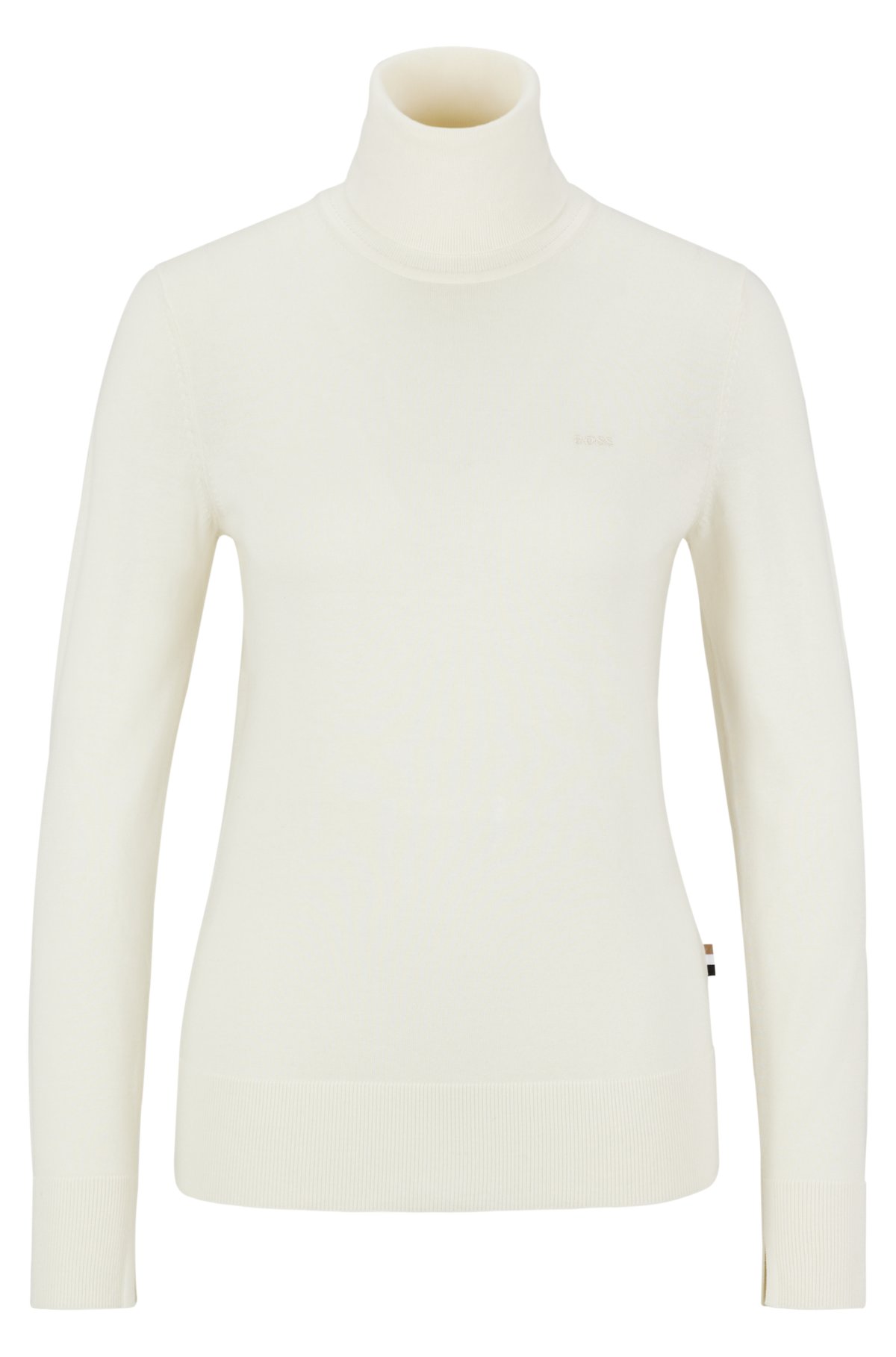 Pull col roulé Muscle Fit - Blanc - HOMME