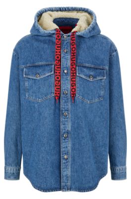 overshirt with hood
