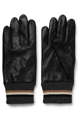 HUGO BOSS Mens Haindt1 Leather Glove 