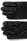 BOSS 博斯缝线和徽标字母装饰皮革手套,  001_Black