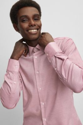 light pink slim fit dress shirt