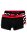徽标装饰裤腰弹力棉质短裤两条装,  643_Open Red