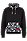 HUGO 雨果BAPE联名以迷彩图案和合作款品牌标识装饰的棉质平纹针织连帽衫,  001_Black