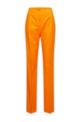 Regular-fit trousers in cotton-blend twill, Orange