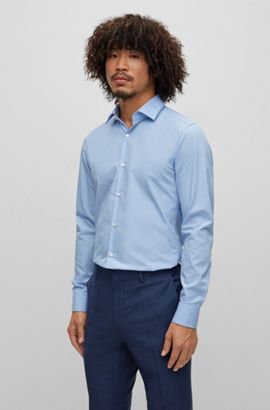 camicia con rever e stampa miamiBOSS by HUGO BOSS in Cotone da Uomo Lapis Uomo Abbigliamento da Camicie da Camicie casual e con bottoni 