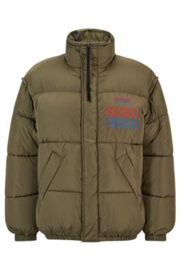 BOSS - BOSS & NBA reversible puffer jacket in oversize-fit