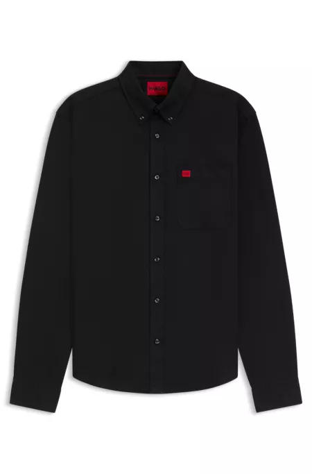 Camisa slim fit de algodón Oxford