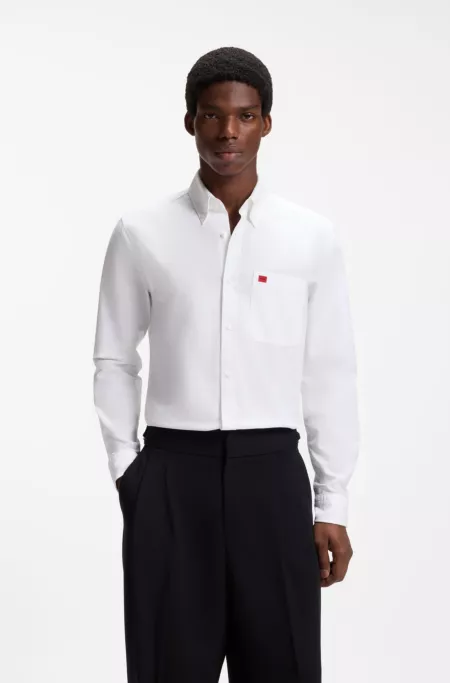 Slim-fit shirt in Oxford cotton