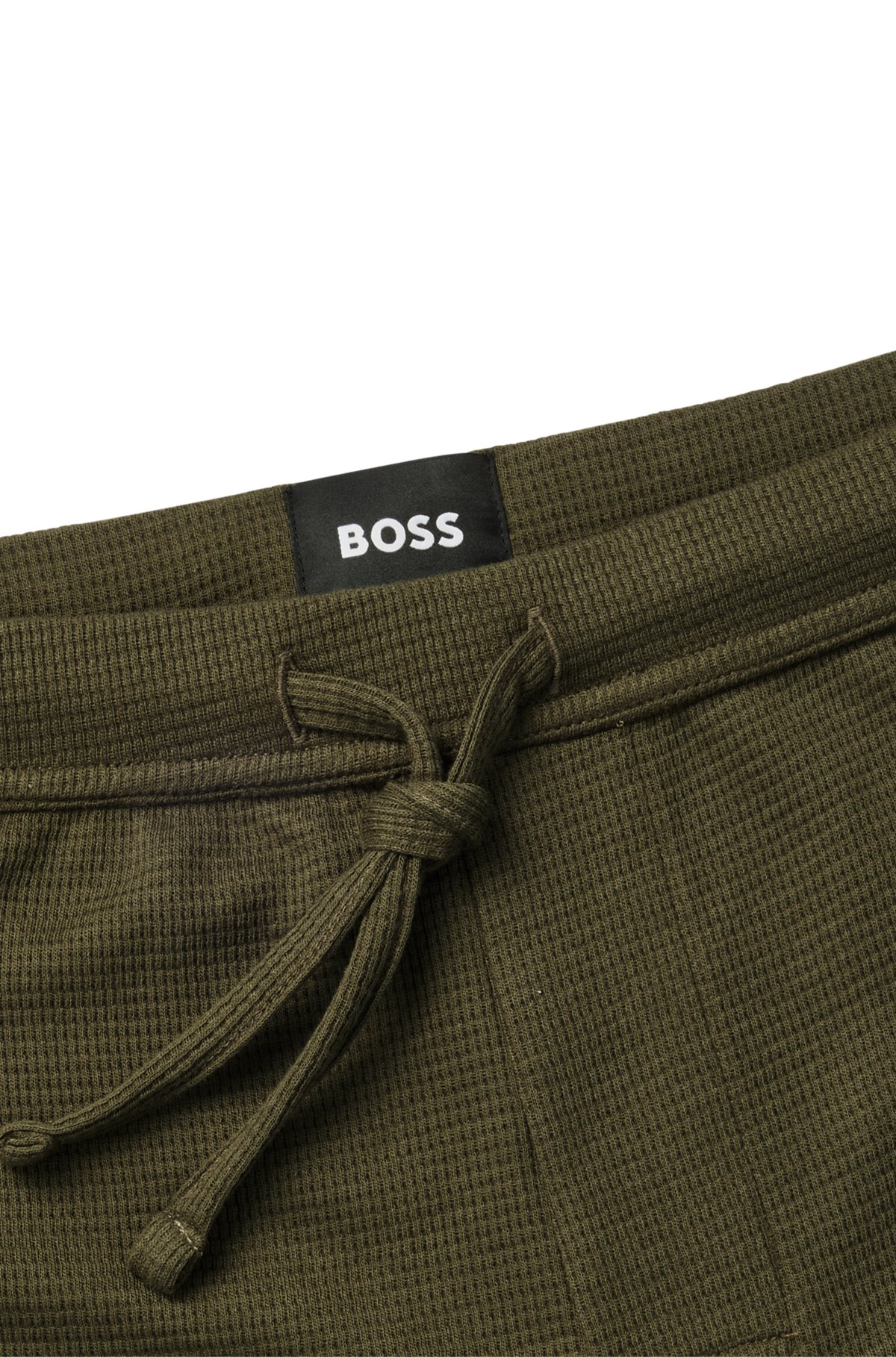 BOSS - Pyjama-Hose aus Baumwoll-Mix mit Logo-Stickerei