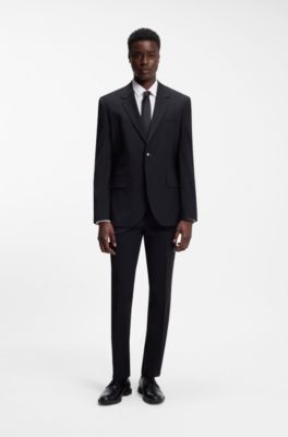 Extra-slim-fit shirt in stretch-cotton poplin, White