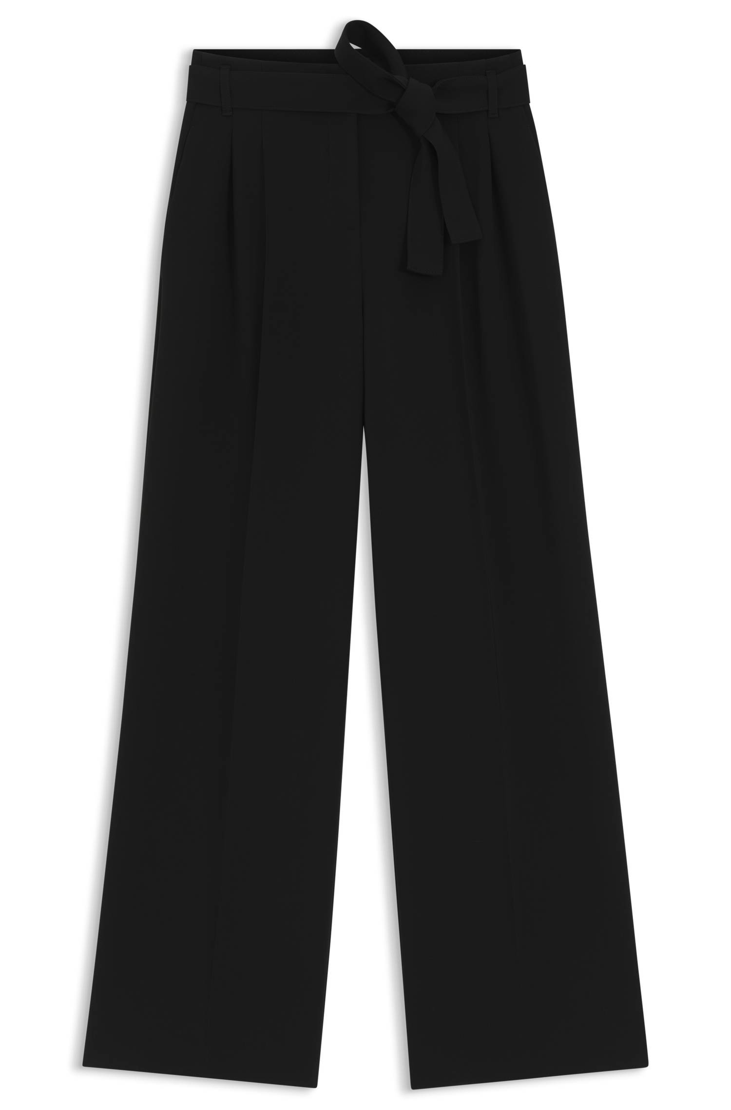 Boss Relaxed-fit trousers in Japanese crepe byxor dam – bild 4
