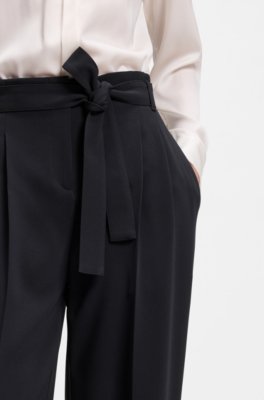 Boss Relaxed-fit trousers in Japanese crepe kostymbyxor dam – bild 3