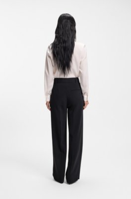 Boss Relaxed-fit trousers in Japanese crepe kostymbyxor dam – bild 2