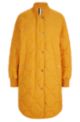 Relaxed-fit padded jacket with ribbed trims, Dark Yellow