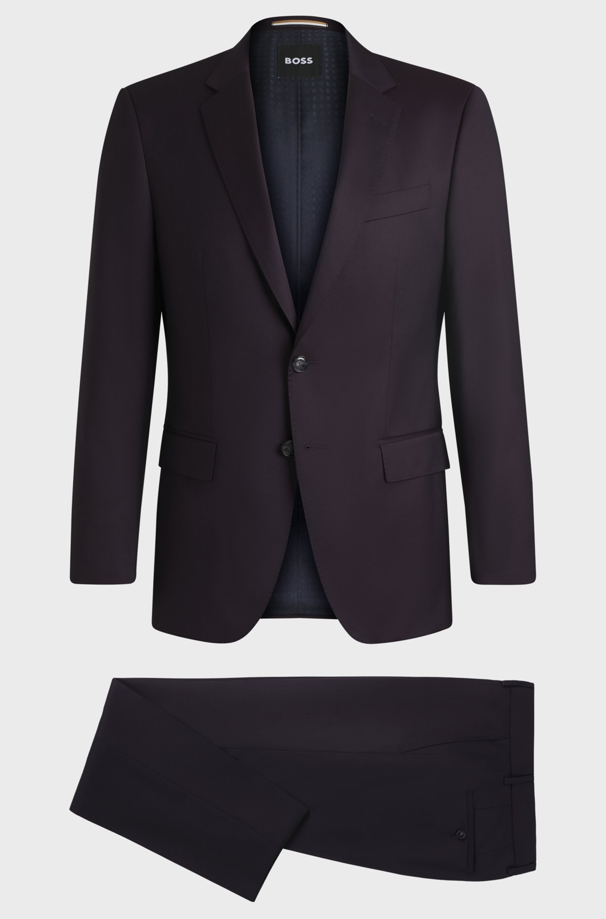 BOSS - スリムフィットスーツ パフォーマンス バージンウール BOSS - スリムフィットスーツ パフォーマンス バージンウール