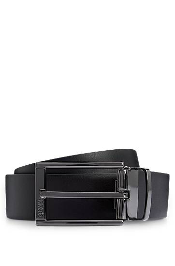 Reversible belt in Italian leather, Hugo boss