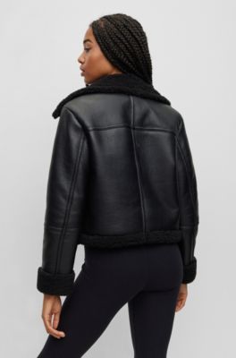 Corteiz Leather Jacket Black