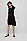 BOSS 博斯饰以经典末端设计抽绳的长袖缎面连衣裙,  001_Black