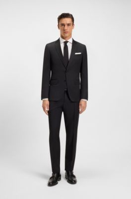 Slim-Fit Popeline-Hemd aus b&uuml;gelleichtem Baumwoll-Mix, Wei&szlig;