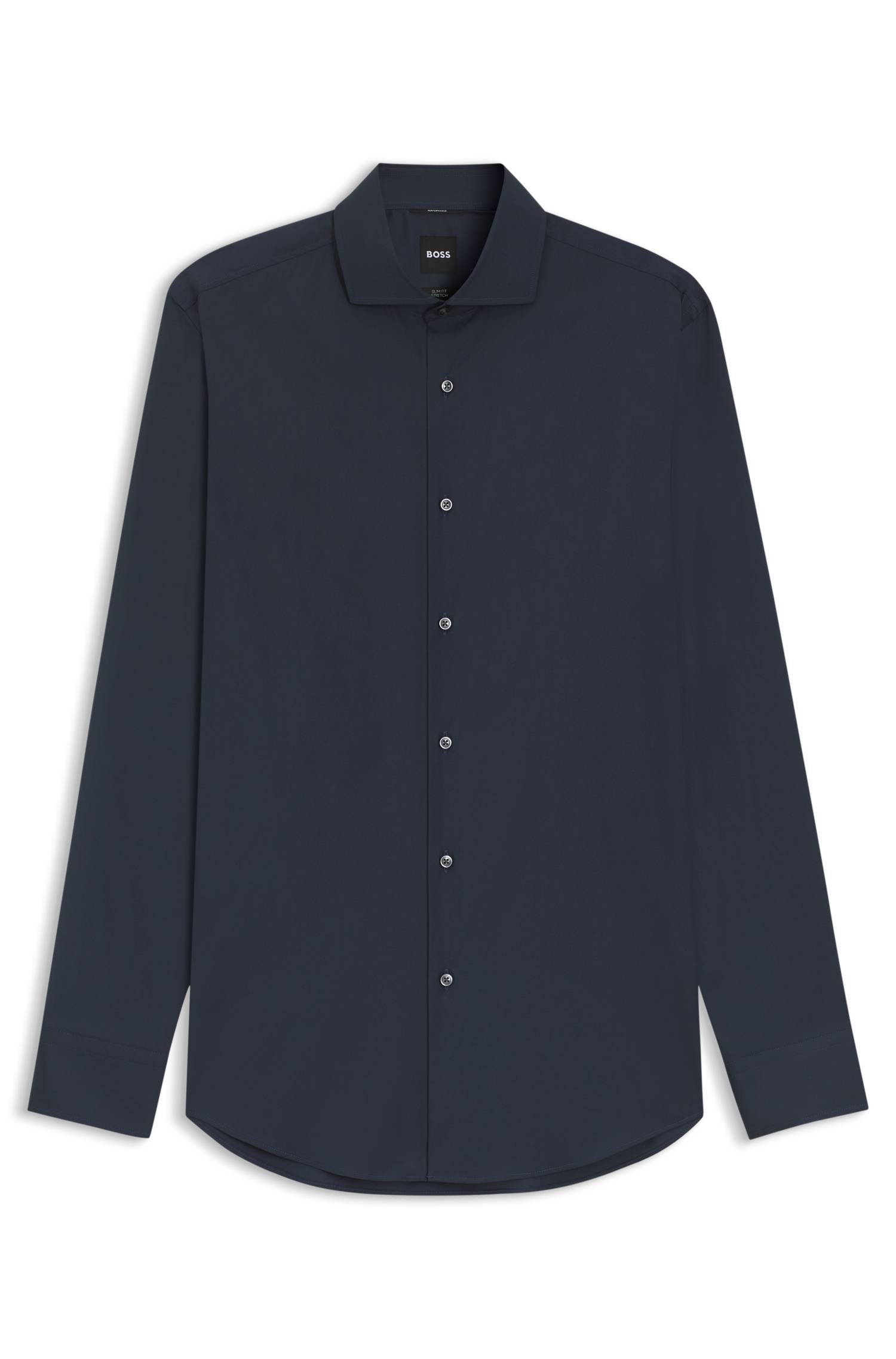 Boss Slim-fit shirt in easy-iron cotton-blend poplin skjortor & blusar herr – bild 4