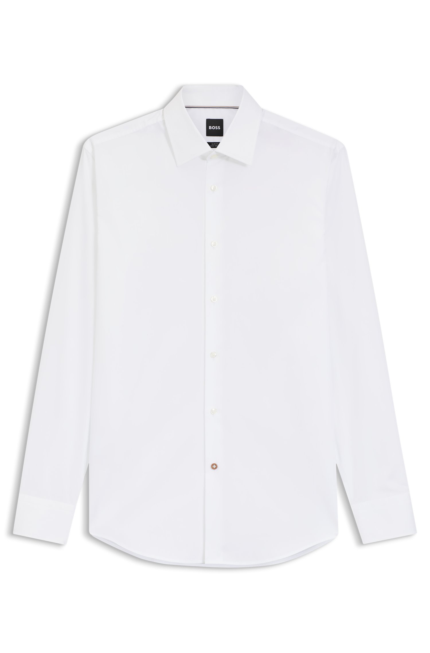 Boss Slim-fit cotton shirt skjortor & blusar herr