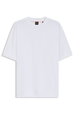 Oversized-fit T-shirt in cotton jersey, White