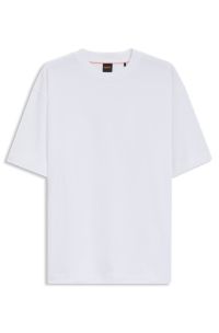 Oversized-fit T-shirt in cotton jersey, White
