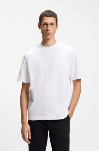 Oversized-fit T-shirt in cotton jersey, White