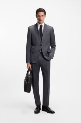 Regular-fit shirt in easy-iron cotton poplin, White