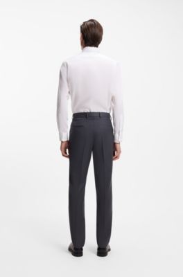 Regular-fit shirt in easy-iron cotton poplin, White